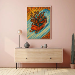 Reindeer Racing Adventure Poster