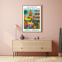 Aalsmeer Flower Auction Vintage Art Deco Poster