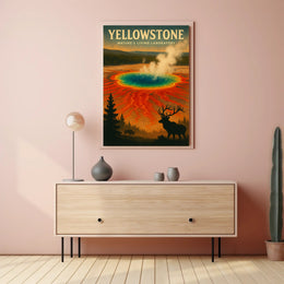 Yellowstone Natures Living Laboratory Poster PosterGoat