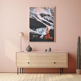 Majestic Surreal Mountain Landscape Art Poster