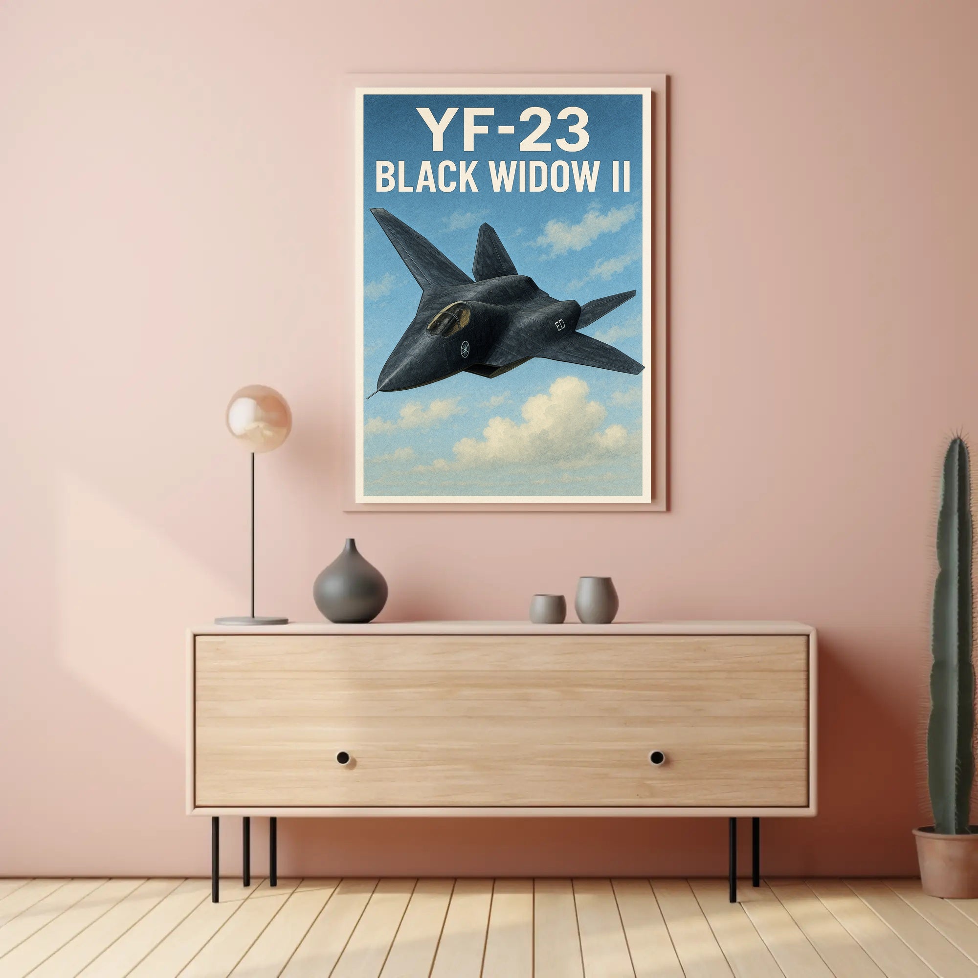 YF-23 Black Widow II Poster PosterGoat