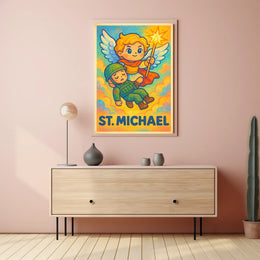St. Michael Archangel Mystical Art Poster