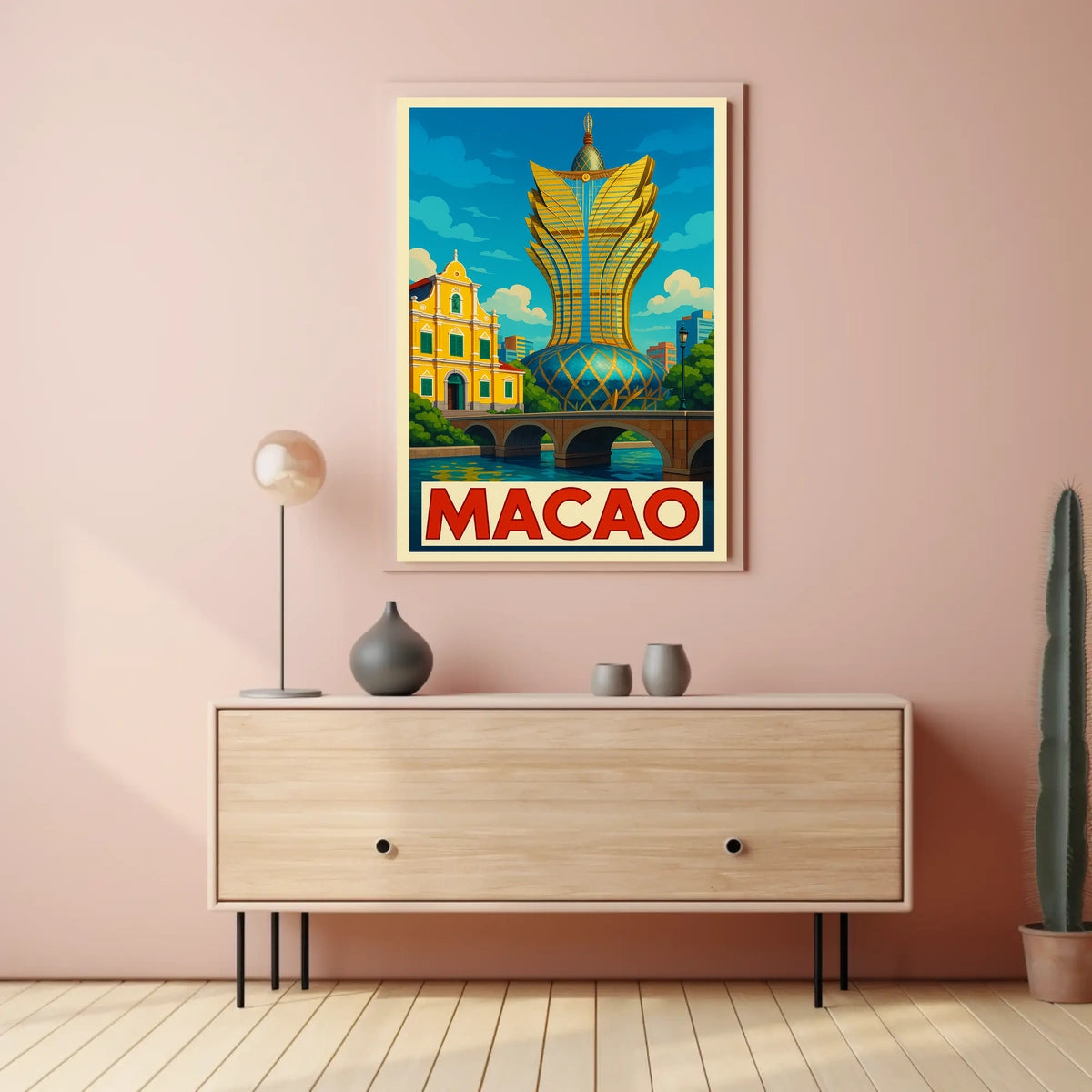 Macao Architectural Marvel Poster