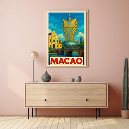 Macao Architectural Marvel Poster