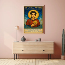 St. Carlo Acutis Patron of the Digital World Poster