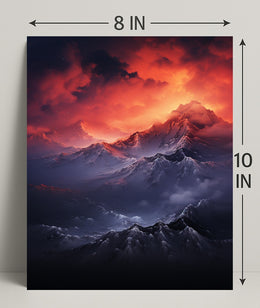 Majestic Mountain Sunrise Poster