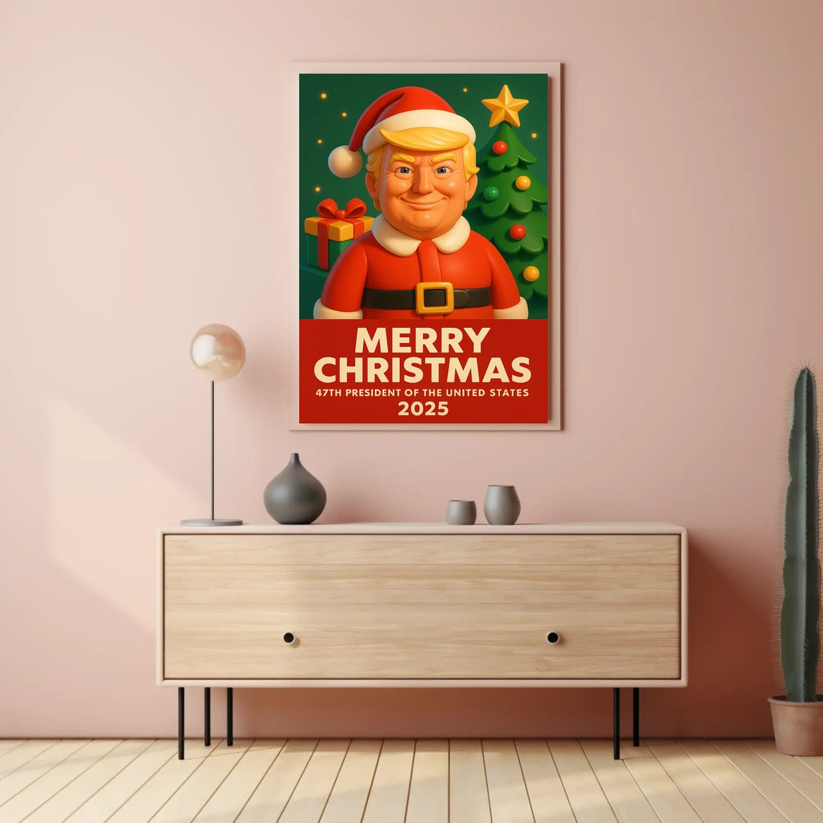 Santa Claus 2025 Presidential Christmas Political Poster