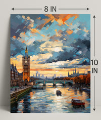 London At Sunset Poster PosterGoat