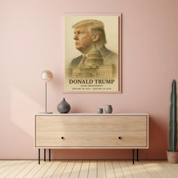 Trump Visionary Capitol Photography Realism Poster