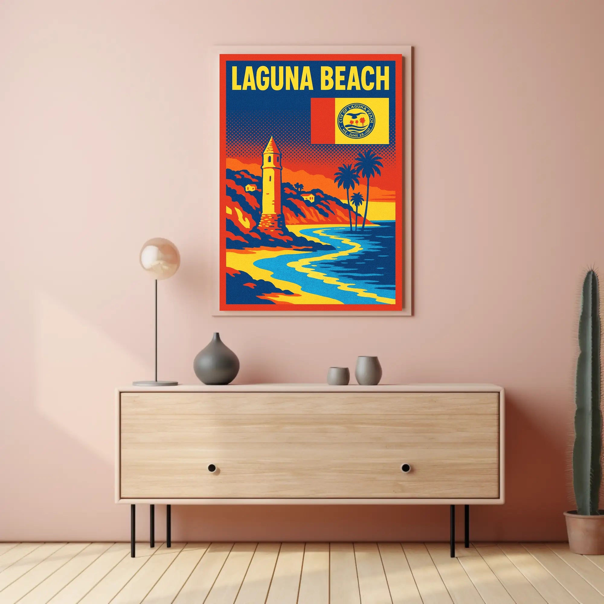 Laguna Beach Scenic Poster PosterGoat