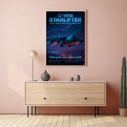 C-141B Starlifter Cold War Strategic Poster