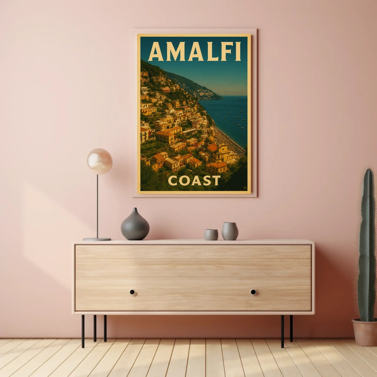 Amalfi Coast Poster Wall Art Travel Print 18x24 Decor
