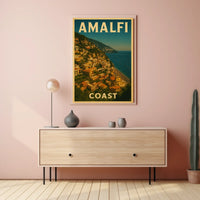 Amalfi Coast Poster Wall Art Travel Print 18x24 Decor