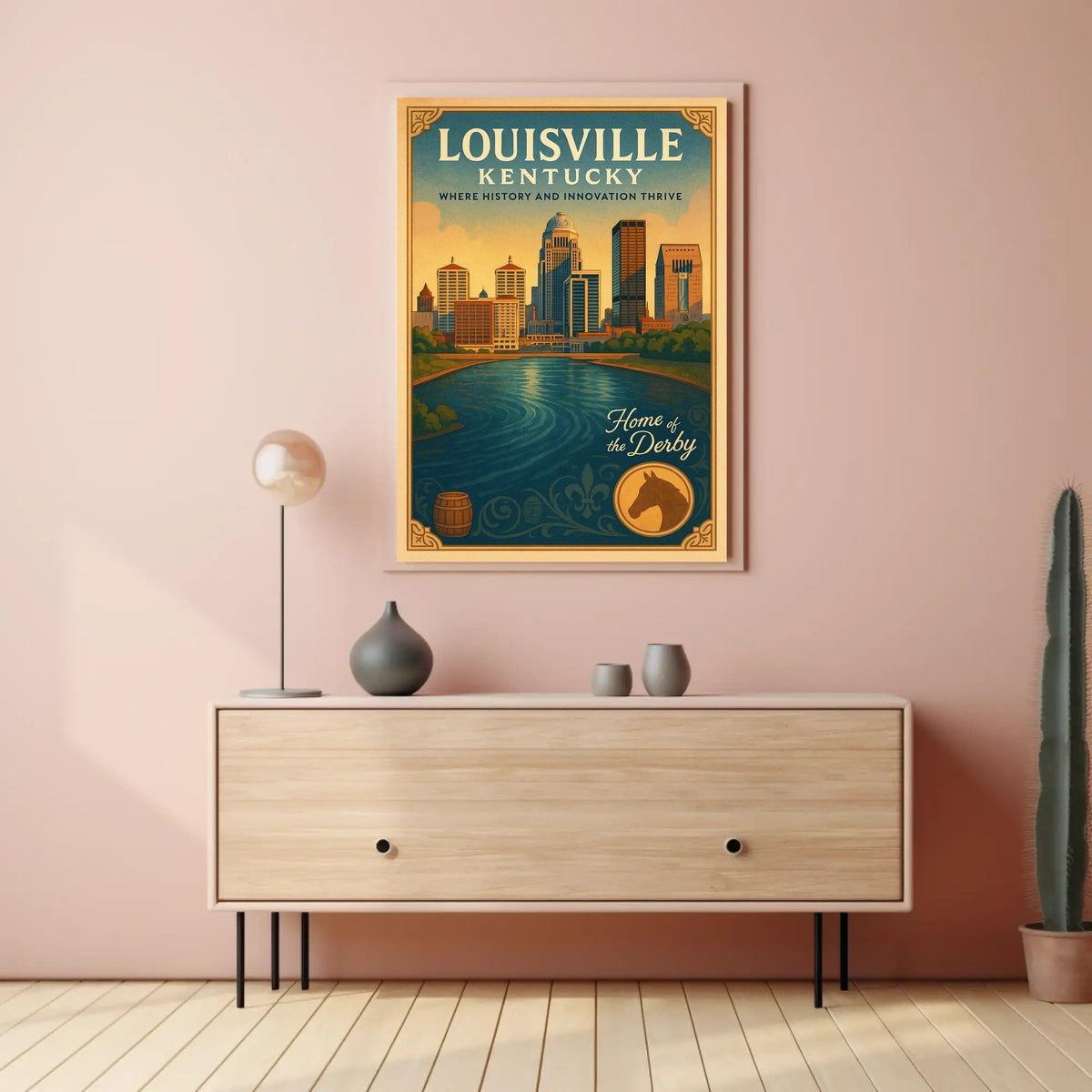 Louisville, Kentucky Where History and Innovation Thrive Poster
