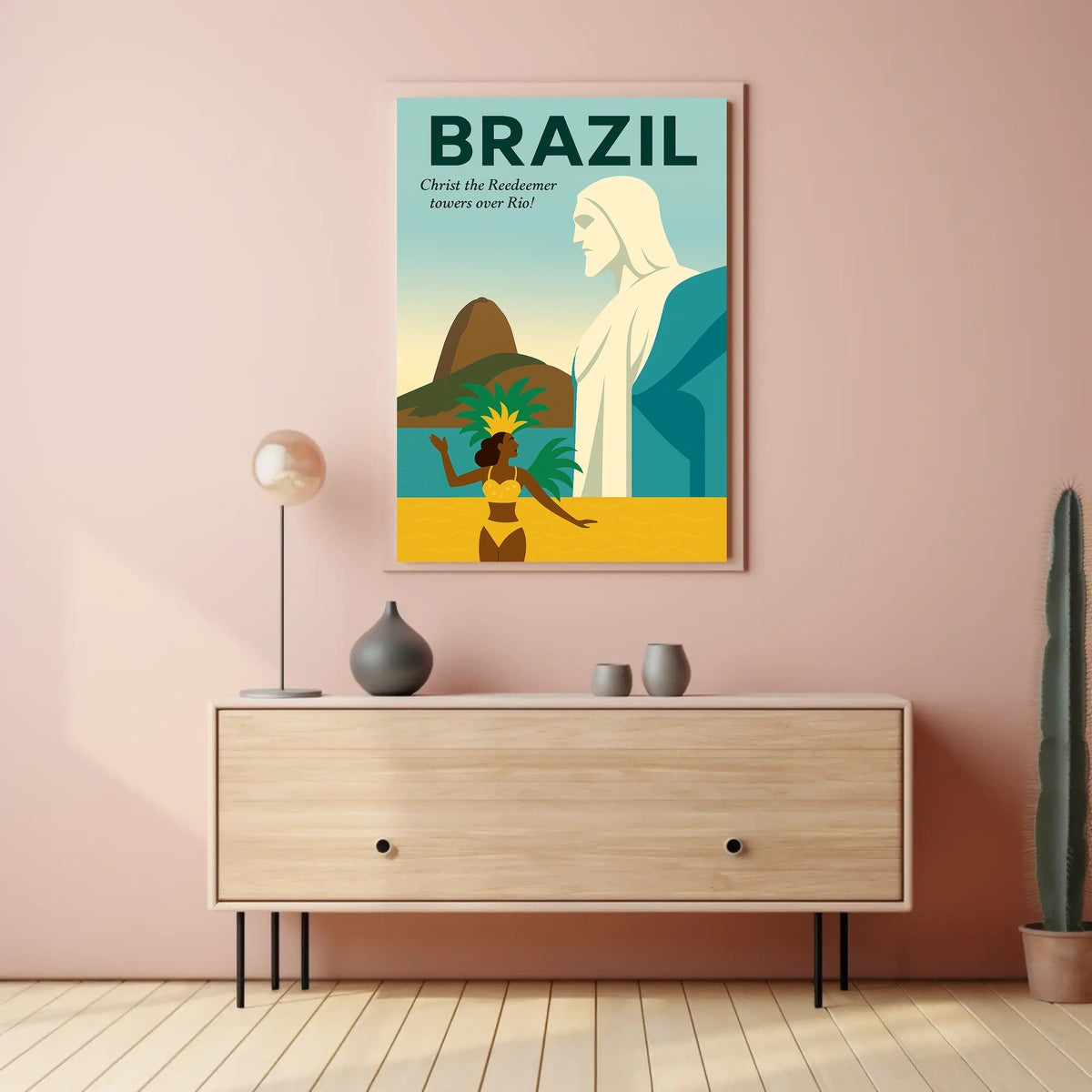 Christ the Redeemer Over Rio Poster