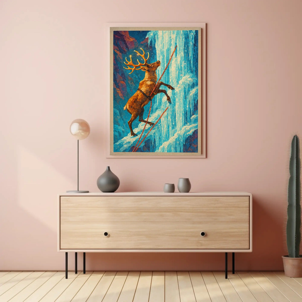 Surreal Stag Adventure Fantasy or Mythology Poster