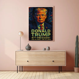 The Dynamic Persona of Donald Trump A Mosaic Fusion Poster