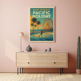 San Diego Pacific Holiday Poster