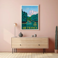 Canada Air France Travel Poster