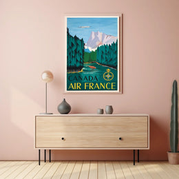 Canada Air France Travel Poster