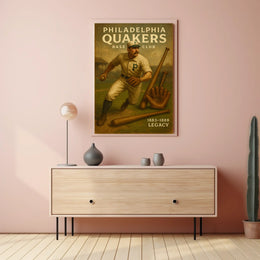 Philadelphia Quakers Baseball Legacy Poster