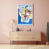 Winter Sports Adventure: Vintage French Travel Poster PosterGoat