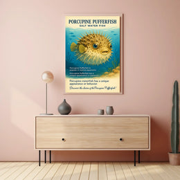 Discover the Porcupine Pufferfish Poster