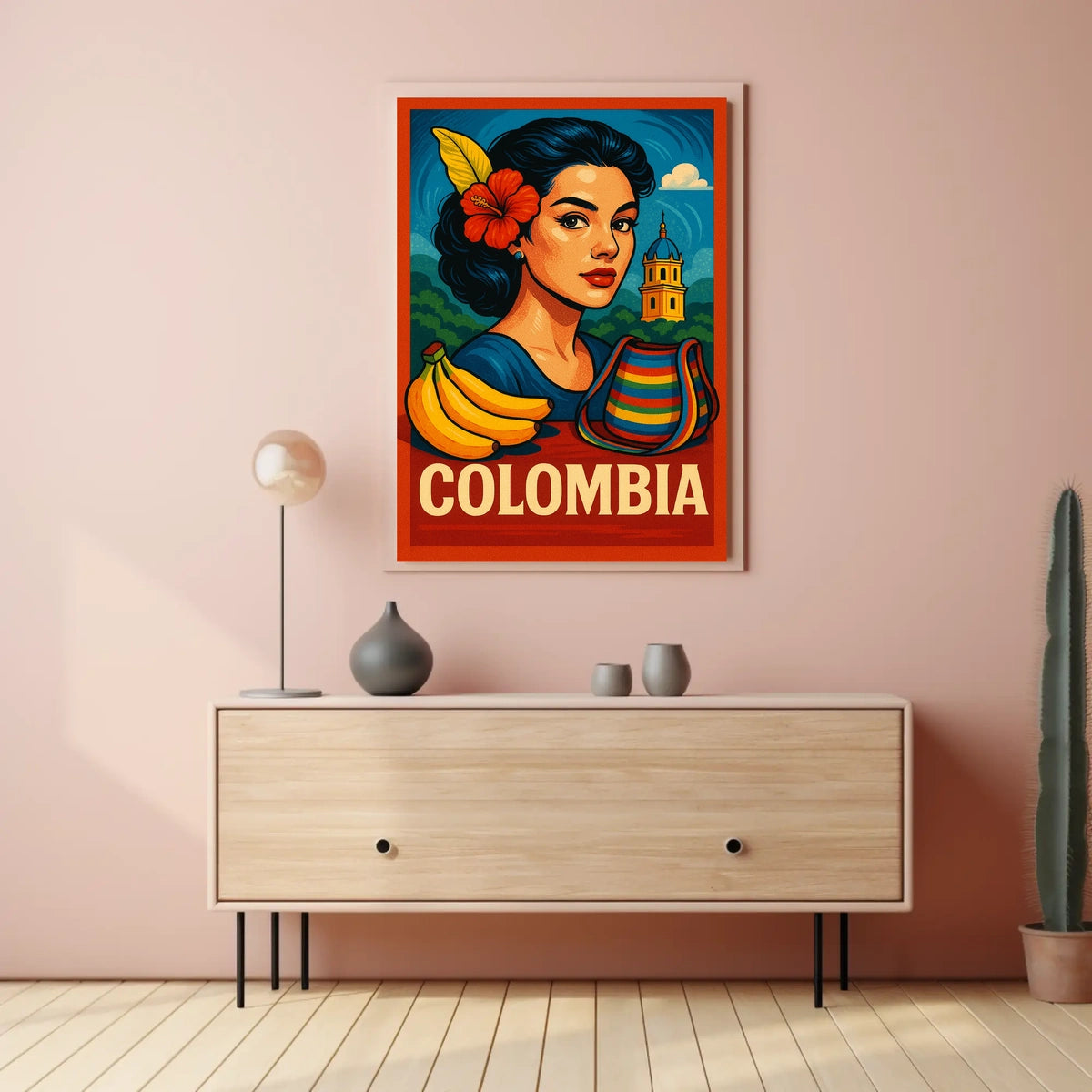 Vibrant Colombia Poster
