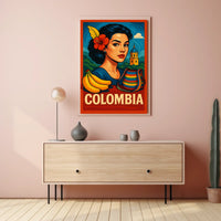 Vibrant Colombia Poster