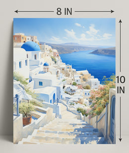 Serene Santorini Poster