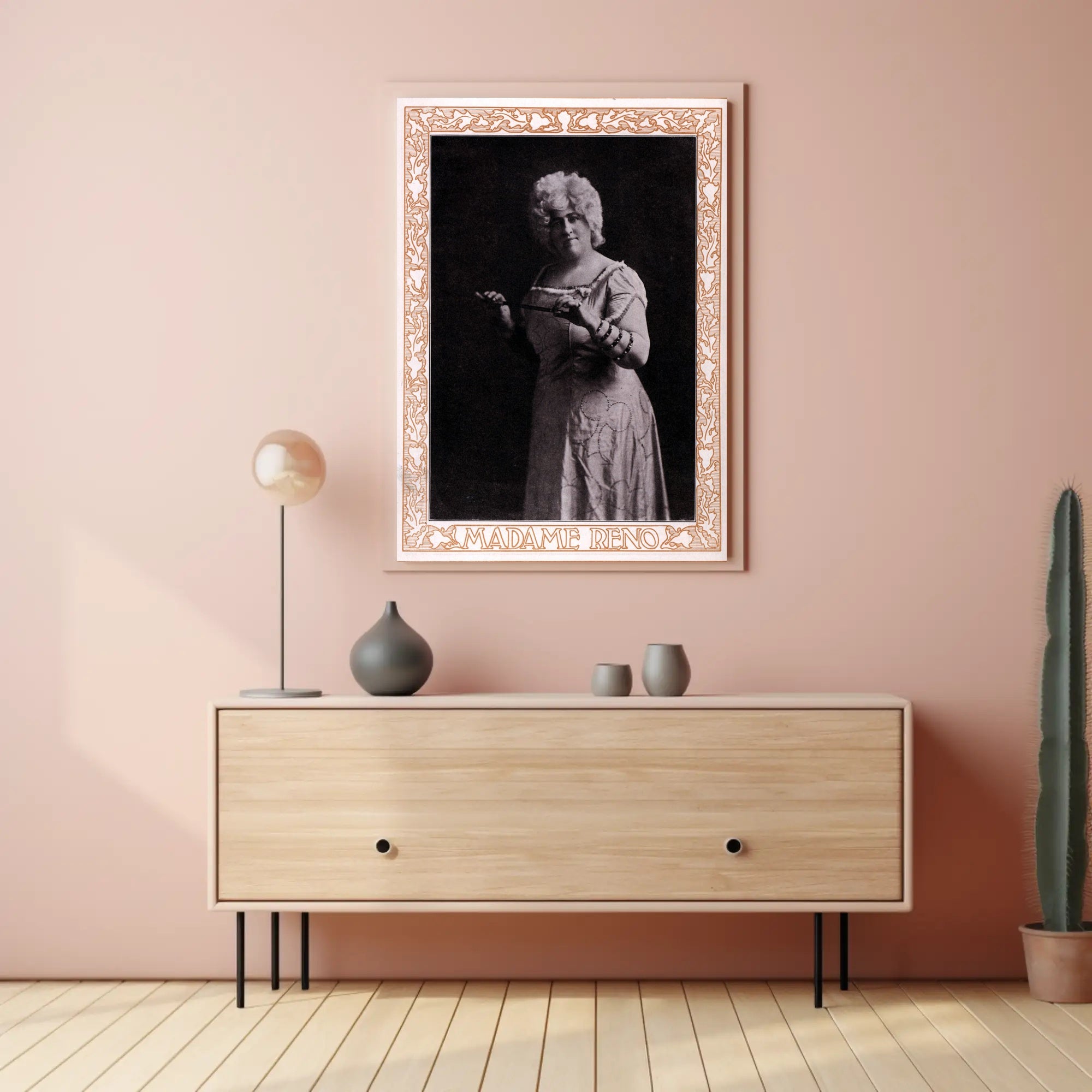 Vintage Madame Reno Art Nouveau Performance Cultural Heritage Poster