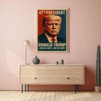 Donald Trump Leadership Strength Typography Poster