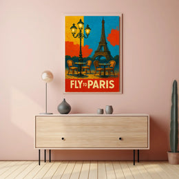 Fly To Paris Poster