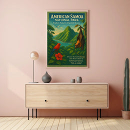 American Samoa National Park Vintage Poster Art