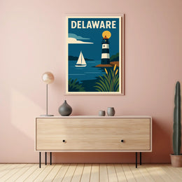 Delaware Coastal Charm Poster