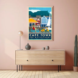 Cape Town V&A Waterfront Leisure Travel Poster PosterGoat