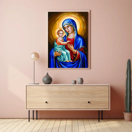 Jesus and Mother Mary Poster