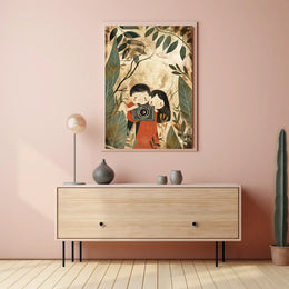 Vintage Adventure Landscape Art Deco Style Poster