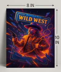 Buffalo Bill Wild West Wall Art Print PosterGoat