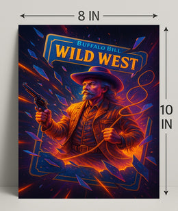 Buffalo Bill Wild West Wall Art Print PosterGoat