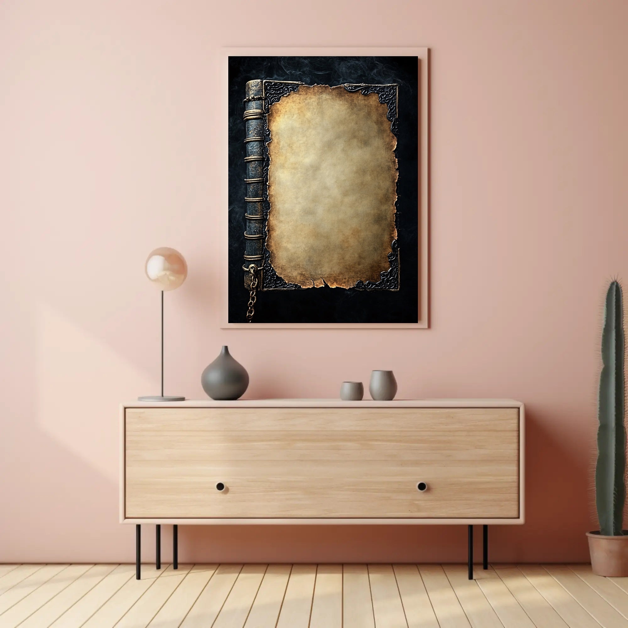 Antique Book Cover Design Poster