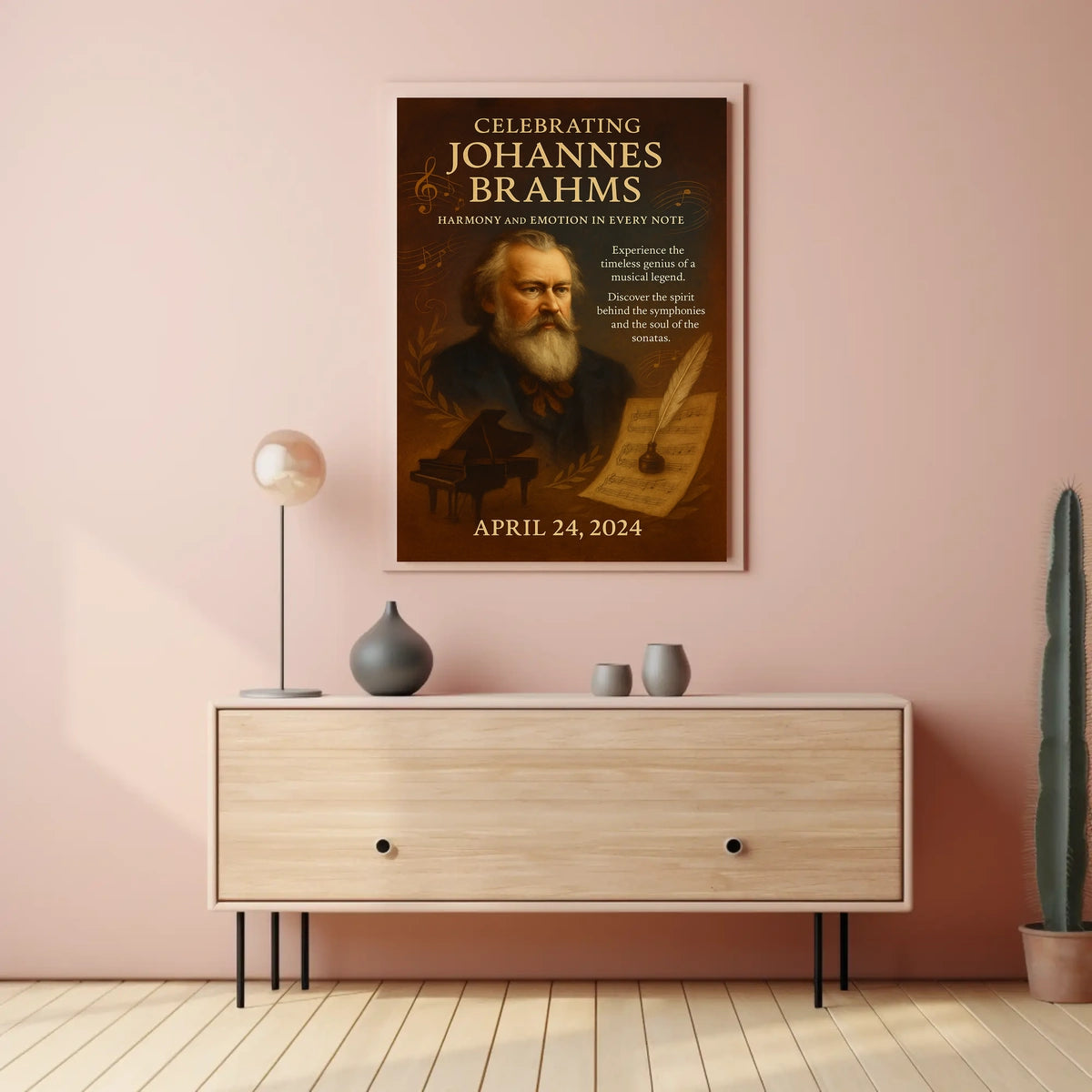 Celebrating Johannes Brahms Poster