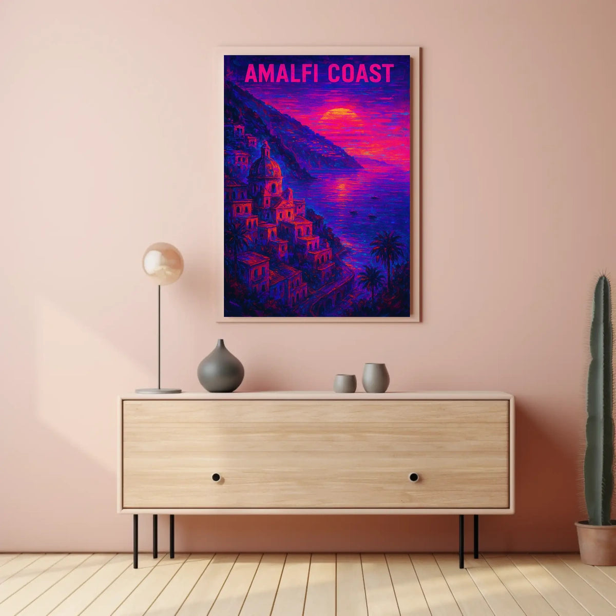 Amalfi Coast Sunset Poster