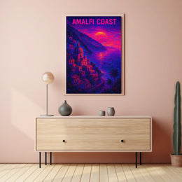 Amalfi Coast Sunset Poster