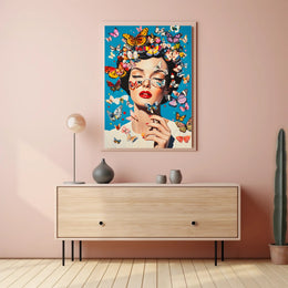 Butterfly Reverie Colorful Surreal Wall Art Print