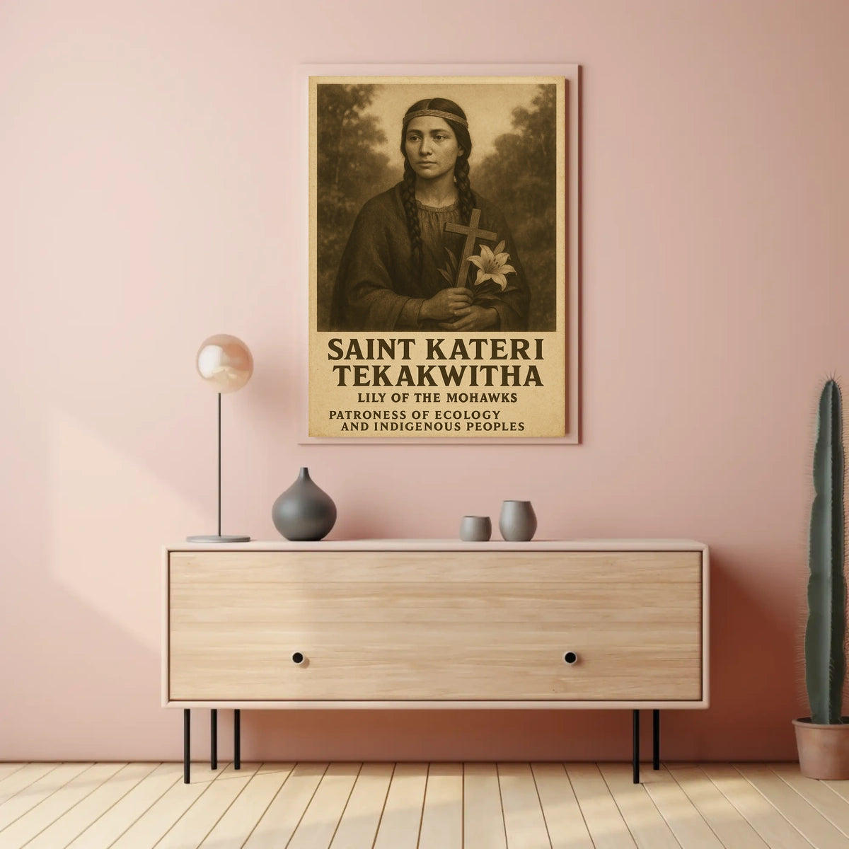 Saint Kateri Tekakwitha Lily Of The Poster