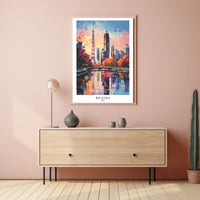 Beijing Cityscape Poster