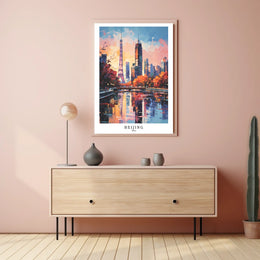 Beijing Cityscape Poster