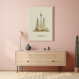Nukus Skyline Poster