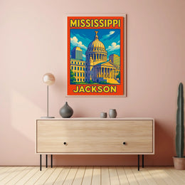 Mississippi State Capitol Jackson Poster